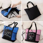 Sac Tote Personnalisé avec Nom ou Titre Sac avec Fermeture Éclair Grande Capacité Cadeau Semaine de l'Infirmière Fin d'Études pour Personnel Médical