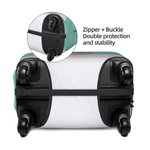 Personalised Multicolour Character Photo Luggage Cover with Name Fits 18-32 Inches Suitcase Birthday Travel Accessories Gift for Travel Lover