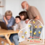 Personalised Nana's Reasons to Bee Happy Heart-shaped Acrylic Plaque with 2-15 Names Mother's Day Birthday Gift for Grandma Family