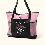 Gepersonaliseerde Verpleegster draagtas met rits Verpleegkundige Week Waardering Afstudeergeschenk voor medisch personeel