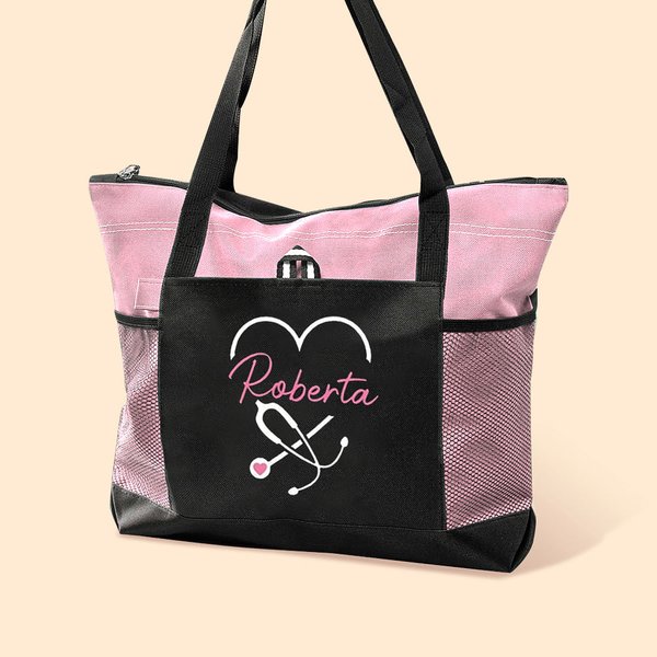 Borsa personalizzata per infermieri con cerniera Regalo di laurea della settimana dell'infermiere per il personale medico