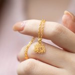 Henkilökohtainen Monogrammi kaulakoru 1-3 Initials Tiny Letter Korut Syntymäpäivä Äitienpäivä Ystävänpäivä Lahja hänelle