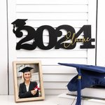Gepersonaliseerde klasse van 2025 houten naambord afstuderen partij decor foto prop cadeau voor senior afgestudeerde