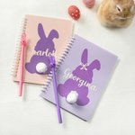 Henkilökohtainen Monivärinen Bunny Notebook kynä asettaa nimi syntymäpäivä pääsiäinen lahjoja Kid