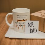 Personalizowany kubek ceramiczny Building Memories with You z odciskiem stopy 1-8 Hammer Prezent urodzinowy na Dzień Ojca dla taty i dziadka