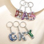 Portachiavi personalizzato a forma di cuore di pallavolo con nome e cognome Regalo di compleanno per gli amanti della pallavolo