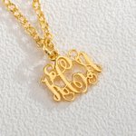 Henkilökohtainen Monogrammi kaulakoru 1-3 Initials Tiny Letter Korut Syntymäpäivä Äitienpäivä Ystävänpäivä Lahja hänelle