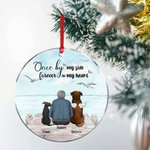 Ornement en Acrylique Personnalisé avec Motif Personnage et Chien Décoration Pendentif Cadeau Anniversaire Nöel pour Ceux Qui Aiment les Chiens