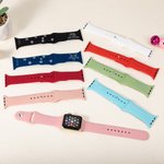 Pulsera de silicona para reloj Apple con nombre grabado Pata Raza de perro Cumpleaños Aniversario Regalo para amante de mascotas