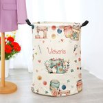 Cesto impermeable personalizado con asa para ropa sucia Regalo de inauguración de la casa para amantes de la costura y el punto