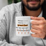 Personalizowany kubek ceramiczny Building Memories with You z odciskiem stopy 1-8 Hammer Prezent urodzinowy na Dzień Ojca dla taty i dziadka