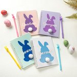 Henkilökohtainen Monivärinen Bunny Notebook kynä asettaa nimi syntymäpäivä pääsiäinen lahjoja Kid