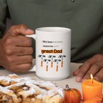 Personalizowany kubek ceramiczny Building Memories with You z odciskiem stopy 1-8 Hammer Prezent urodzinowy na Dzień Ojca dla taty i dziadka