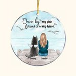 Ornement en Acrylique Personnalisé avec Motif Personnage et Chien Décoration Pendentif Cadeau Anniversaire Nöel pour Ceux Qui Aiment les Chiens