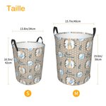 Panier de Rangement Personnalisé avec Prénom Nom Initiale Panier Impréméable à Motif Pierre Lapin Cadeau pour Famille Enfant
