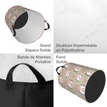 Panier de Rangement Personnalisé avec Prénom Nom Initiale Panier Impréméable à Motif Pierre Lapin Cadeau pour Famille Enfant