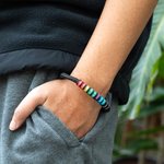 Gepersonaliseerde medische noodsituatie alarm ID armband met gegraveerde tekst & 1-10 ringen Emergency Survival Gift voor mannen vrouwen