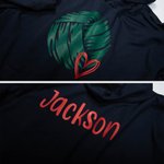 Sudadera con capucha del equipo de voleibol personalizada con dibujo de corazón y nombre Regalo de cumpleaños el día del partido para los jugadores am