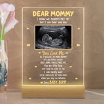 Personlig baby ultraljud foto LED akrylplatta med 4 justerbara färger Baby tillkännagivande Första mors dag present till ny mamma