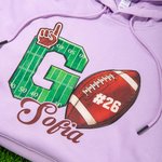 T-shirt Unisexe Sweatshirt à Capuche Personnalisé avec Nom et Numéro Cadeau Fête des Pères pour Amoureux de Football Joueurs de Rugby