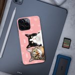 Acuarela Personalizada Foto Mascota TPU Slim Phone Case con Nombre Multicolor Disponible Regalo para Amante del Perro Gato