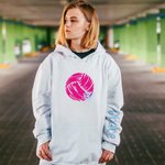 Sudadera con capucha del equipo de voleibol personalizada con dibujo de corazón y nombre Regalo de cumpleaños el día del partido para los jugadores am