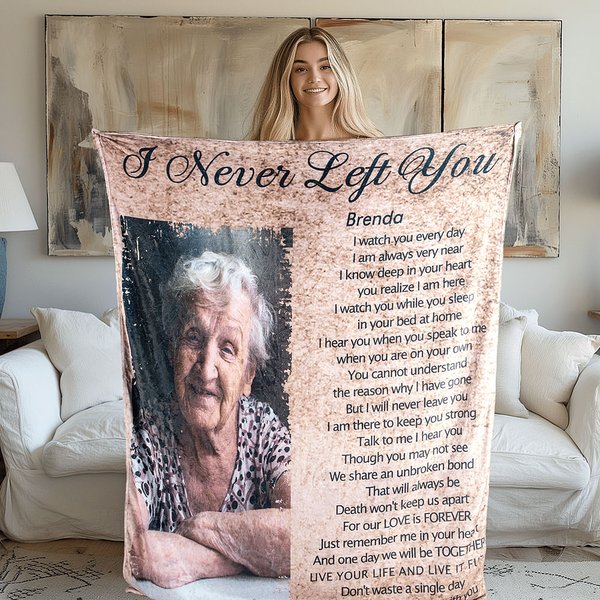 Manta conmemorativa personalizada con foto y nombre 