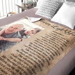 Gepersonaliseerde I Never Left You Gedicht Gedenkdeken met Foto en Naam Herinnering In Liefdevolle Herinnering Sympathie Geschenk voor Verlies van Gel