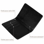 Couverture de Passeport Personnalisée avec Nom et Personnage de Dessin Cadeau pour Amateur de Voyage