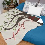 Árbol genealógico personalizado Manta de lana suave con 1-22 nombres Día de la Madre Cumpleaños Regalo para mamá Abuela