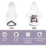 Personalised Multicolour I Love Mom Pet Hoodie with Name Birthday Gift for Pet Lover Owner