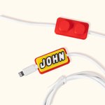 Personalized 3D Print Brick Style Name Tag USB Cable 1.5 Meter for iPhone Micro USB Type C Mobile Phone Accessory Birthday Gift for Friend Family