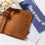 Coperta per passaporto personalizzata con nome e lingua floreale per donna, regalo di compleanno, damigella d'onore, amante dei viaggi.