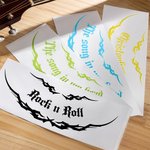 Personalised 2pcs Thorn Wings Guitar Bass Vinyl Decals with Text Gothic Music Instrument Decor Gift for Rock Punk Lovers
