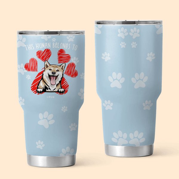 Gobelet 900ml Personnalisé avec Noms d'Animaux Chien ou Chat Cadeau d'Anniversaire pour Amoureux des Animaux de Compagnie
