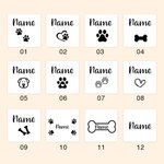Personalisierte niedlichen Hund Pfote drucken Muster wasserdicht Hund fliegende Scheibe im Freien Hundespielzeug mit Namen Geburtstag Geschenk für Tierliebhaber