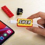 Personalized 3D Print Brick Style Name Tag USB Cable 1.5 Meter for iPhone Micro USB Type C Mobile Phone Accessory Birthday Gift for Friend Family