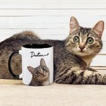 Gepersonaliseerde 1-3 Foto's Huisdier Portret 11oz Keramische Mok met Naam Verjaardagscadeau voor Huisdierliefhebber