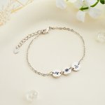 Personalizado 1-6 Grabado Nacimiento Flor Disco Pulsera Día de la Madre Cumpleaños Regalo para Mamá Abuela