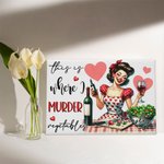 Peinture Murale sans Cadre Personnalisée avec Nom Indépendance Féminine Décoration de Maison Cadeau d'Emménagement Fête des Mères pour Elle