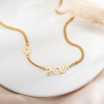 Collana personalizzata con nome ebraico e stella di Davide Regalo ebraico Bat Mitzvah Hanukkah per le donne