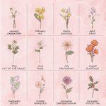 Personlig bärbar hopfällbar mini födelseblomma luftkudde spegel kam med namn bröllop födelsedag present till henne