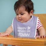 Bavaglino personalizzato per la prima festa della mamma con nome Regalo neonato per la festa della mamma, adatto alla pelle, per il bebè