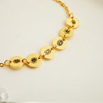 Personalizado 1-6 Grabado Nacimiento Flor Disco Pulsera Día de la Madre Cumpleaños Regalo para Mamá Abuela
