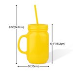 Personalised Multi-colour 20oz Name Tumbler Marson Jar with Lid and Straw Party Bridesmaid Gift for Her
