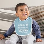 Bavaglino personalizzato per la prima festa della mamma con nome Regalo neonato per la festa della mamma, adatto alla pelle, per il bebè