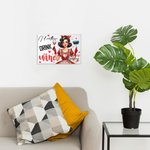 Peinture Murale sans Cadre Personnalisée avec Nom Indépendance Féminine Décoration de Maison Cadeau d'Emménagement Fête des Mères pour Elle