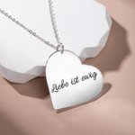 Personalisierte Lebensbaum Namenskette in Herzform Gravur Geschenk für Oma Mama Familie zum Muttertag Geburtstag