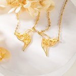Collier colibri personnalisé avec fleur de naissance Anniversaire Fête des mères Cadeau de St Valentin pour femme