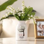 Personlig släktträd keramisk vas blomkruka med 1-22 namn trädgårdstema heminredning mors dag födelsedagspresent till mamma mormor